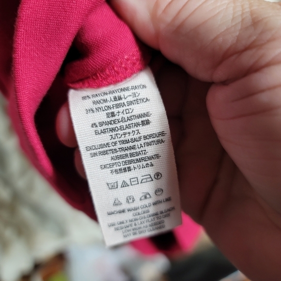 NWT Free People Sweet Talk Frill Mini Dress Raspberry Medium Ponte Knit - Picture 10 of 10